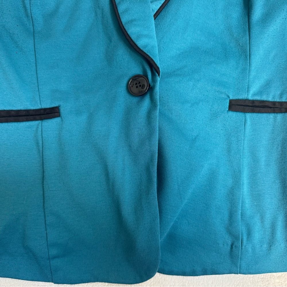 Maurices Teal and Black Women's Blazer Plus Size XXL - Picture 3 of 12